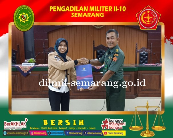 Kunjungan mahasiswa yang melaksanakan magang di kantor penghubung Komisi Yudisial Jawa Tengah